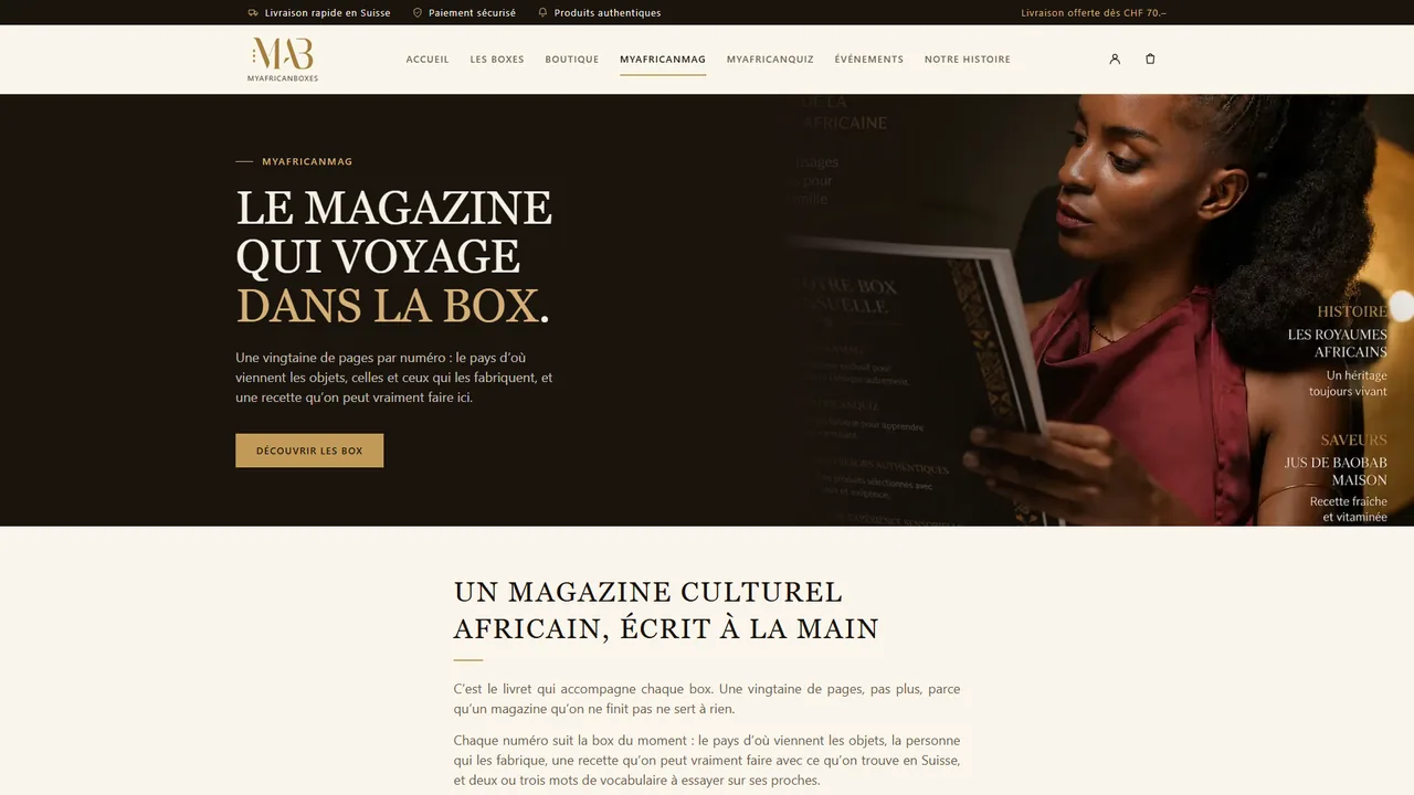 Page du magazine