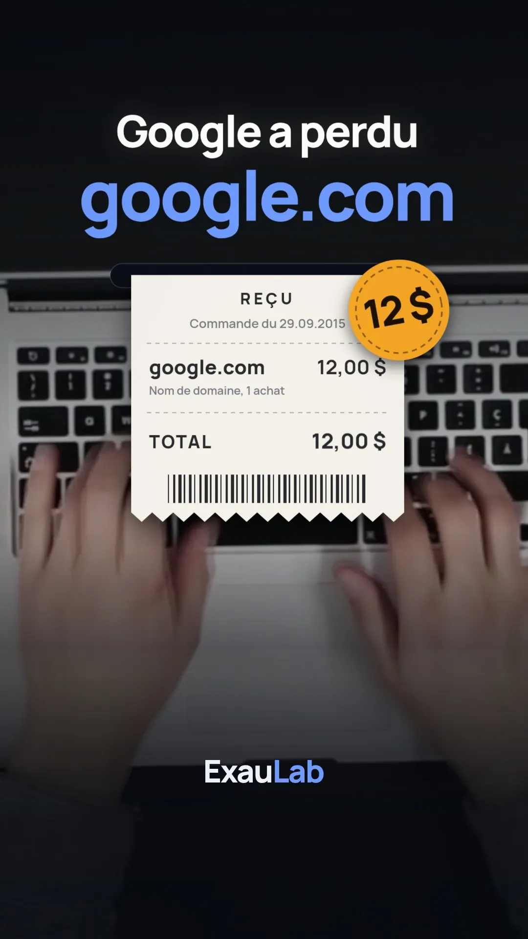 En 2015, Google a perdu google.com pendant une minute